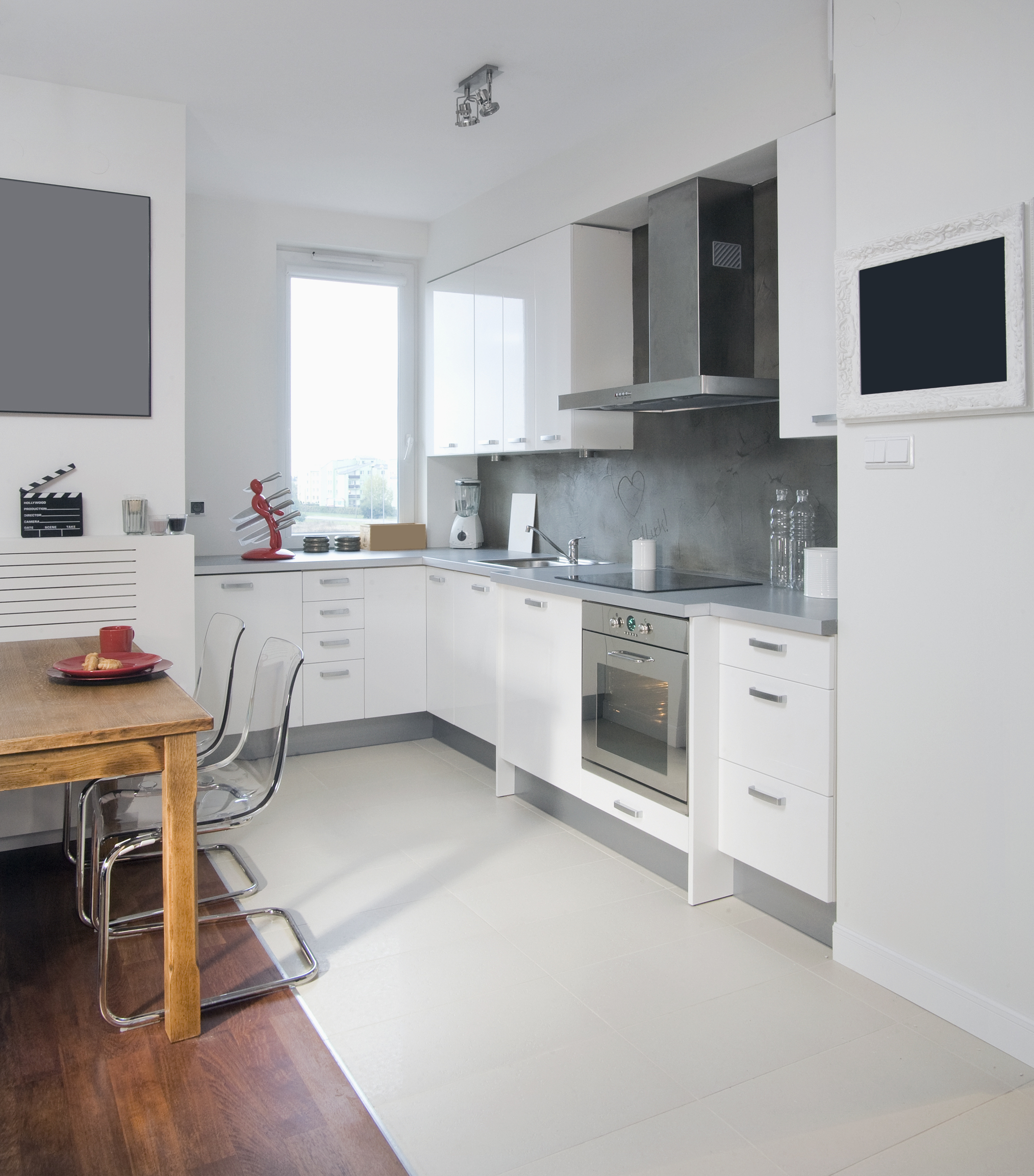 Cocina blanca reformada sin obras
