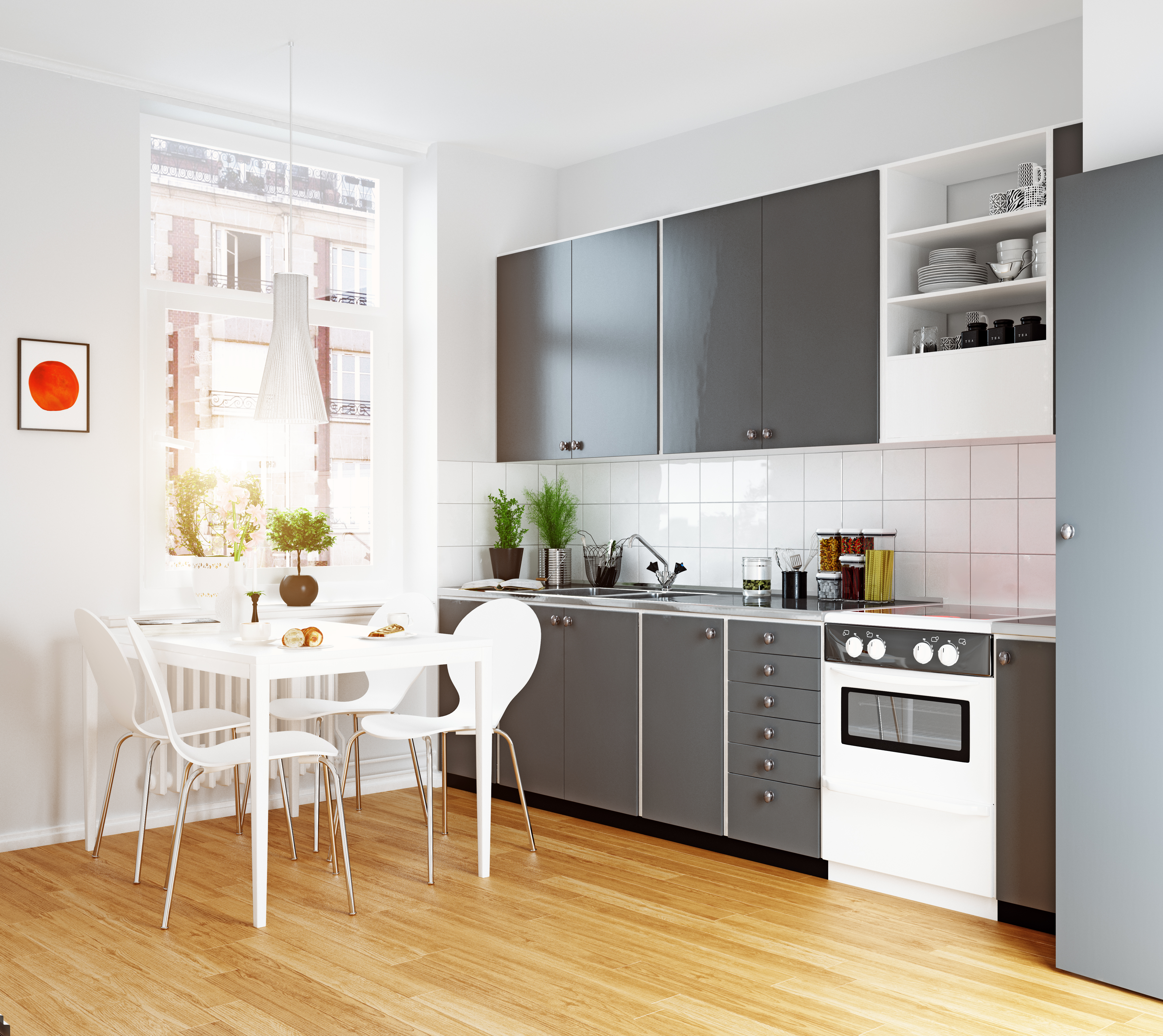Reformar cocina con suelo de madera