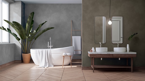 5 ideas para paredes de microcemento en el baño