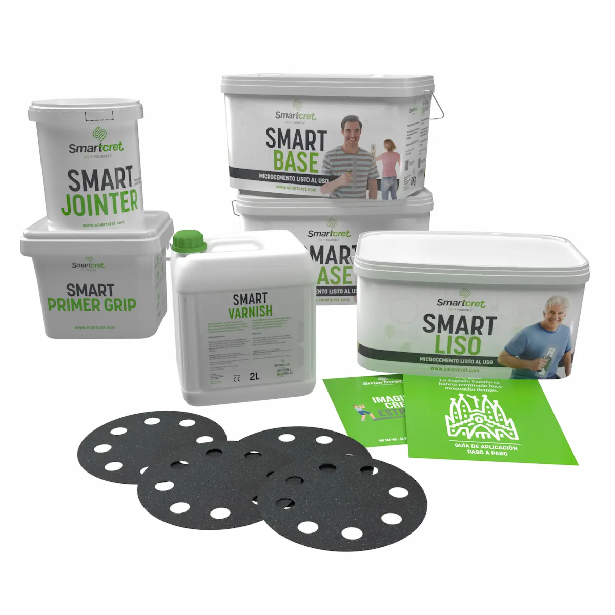 Smart Kit microcemento superficies no absorbentes 8 m2