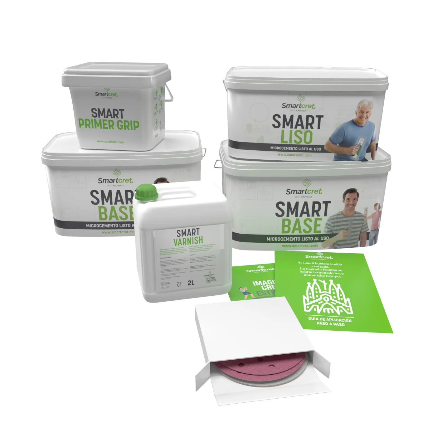 Kit microcemento para superficies sin juntas