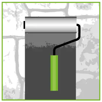 Anwendung mit einer Walze von Smartcover Repair