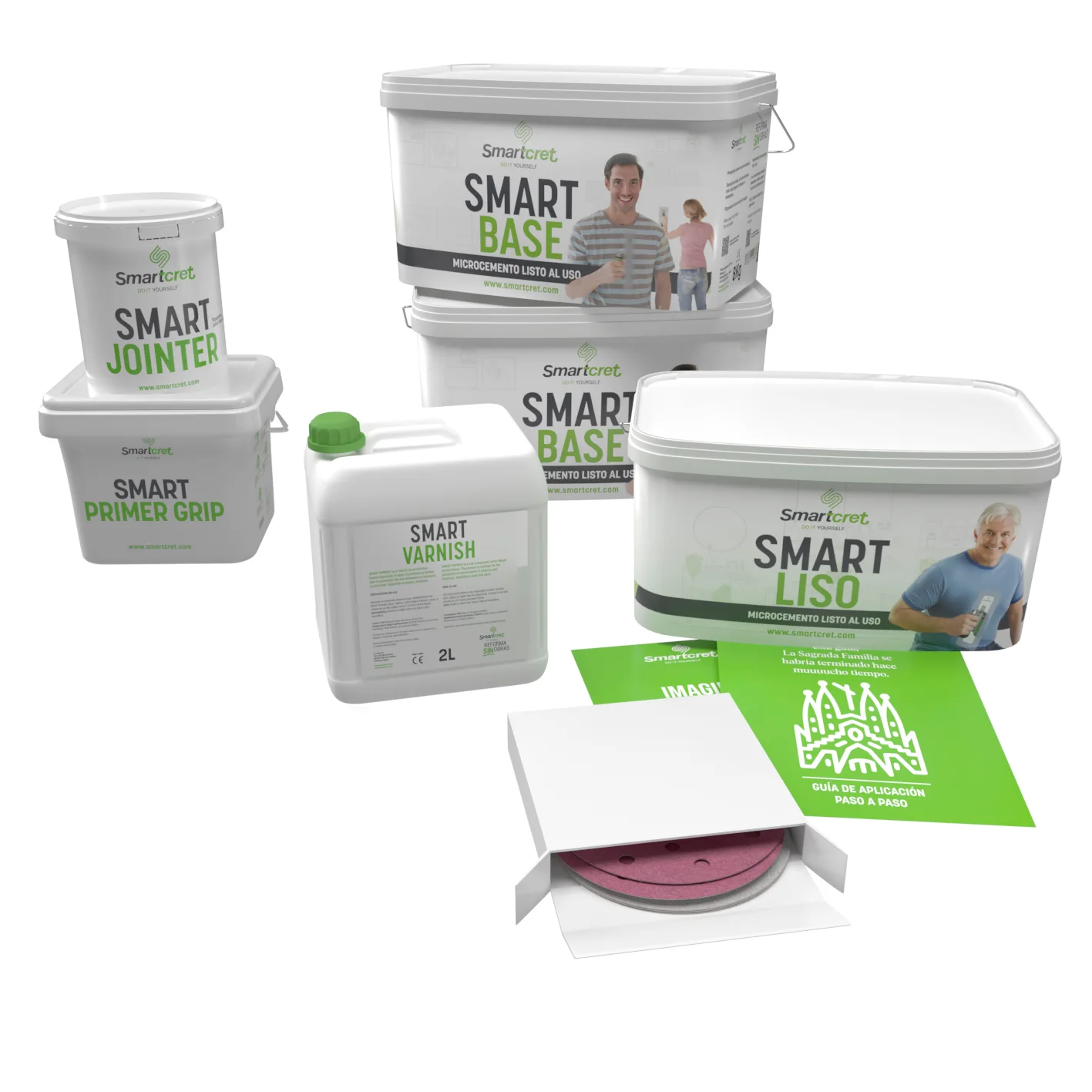 Smart Kit microcemento superfici con fughe 8 m2
